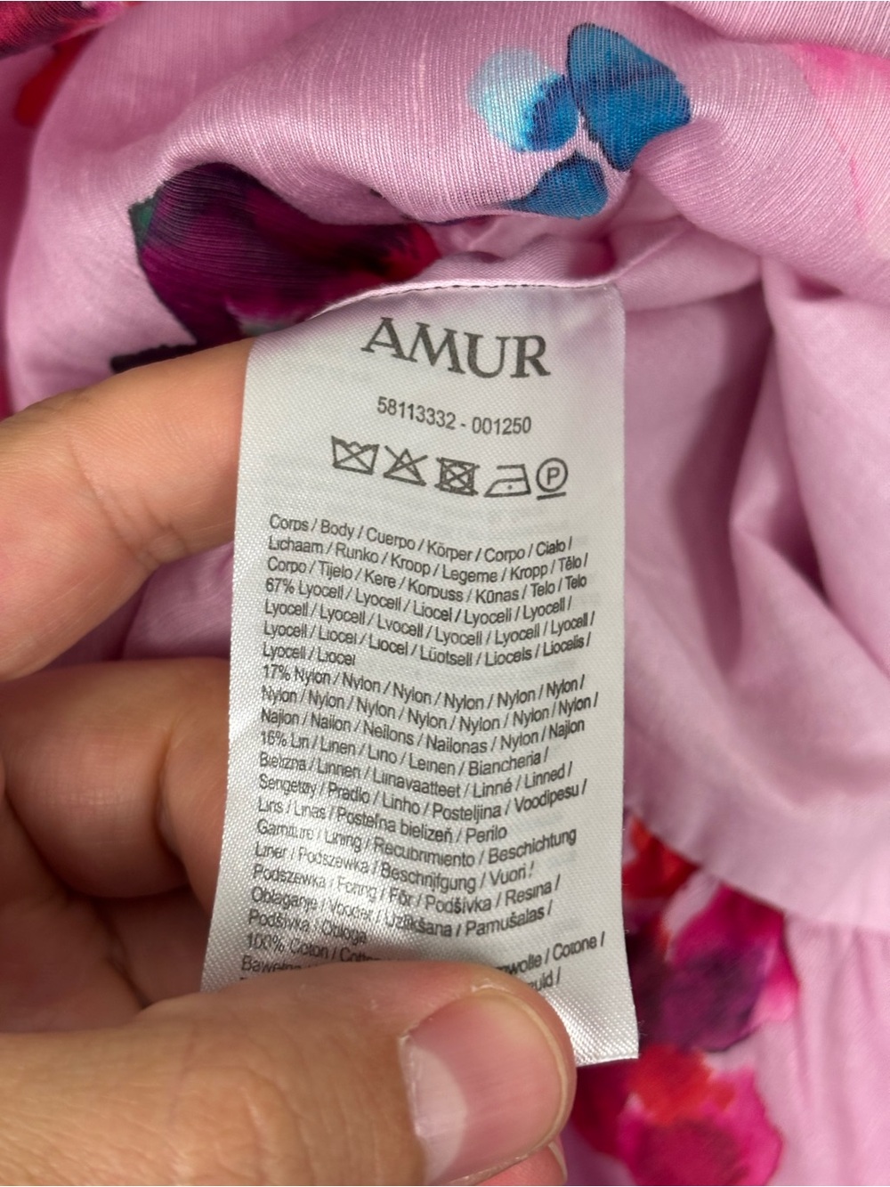 AMUR Kimberly floral sweetheart mini dress size 8 - Picture 5 of 6